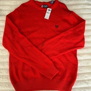 Large Chaps orange sweater